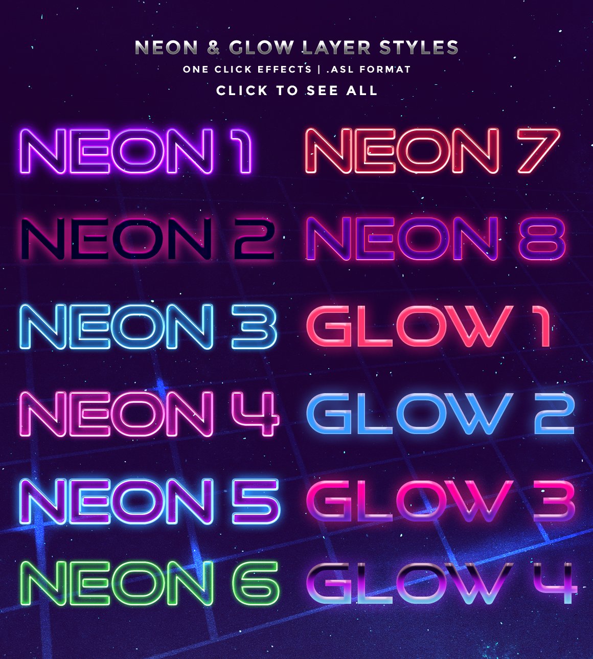 80's Inspired Photoshop Text Effects