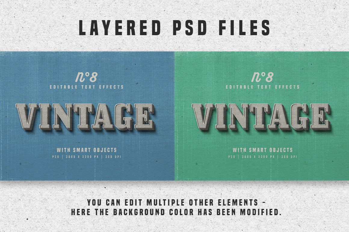 Vintage Photoshop Text Effects