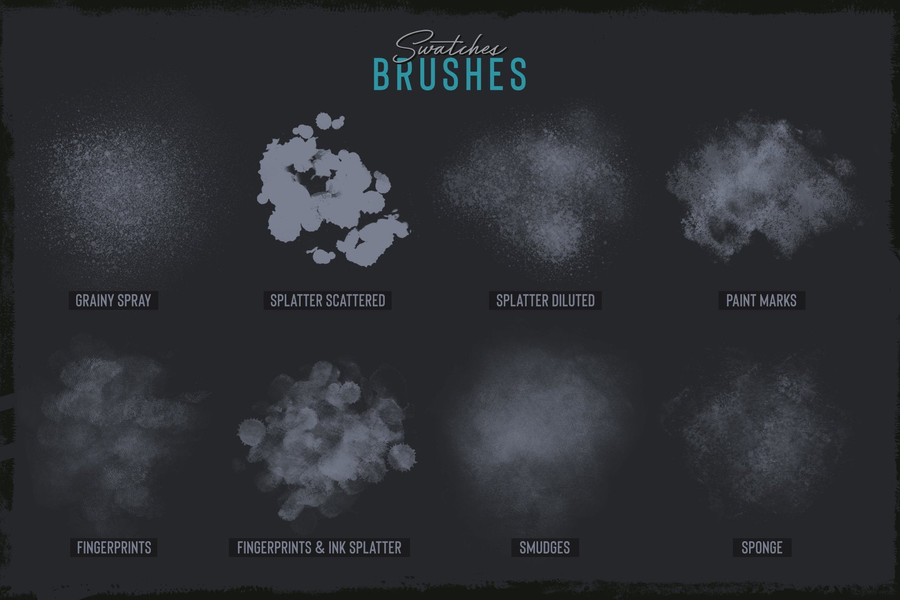 Grunge Toolbox Procreate Brushes