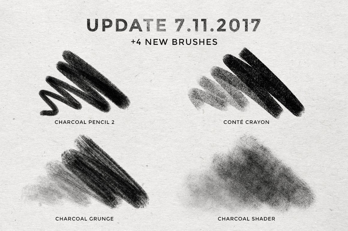 Pencil and Charcoal Procreate Brushes