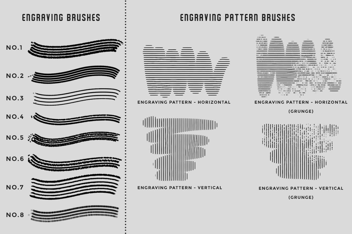 Vintage Engraving Procreate Brushes
