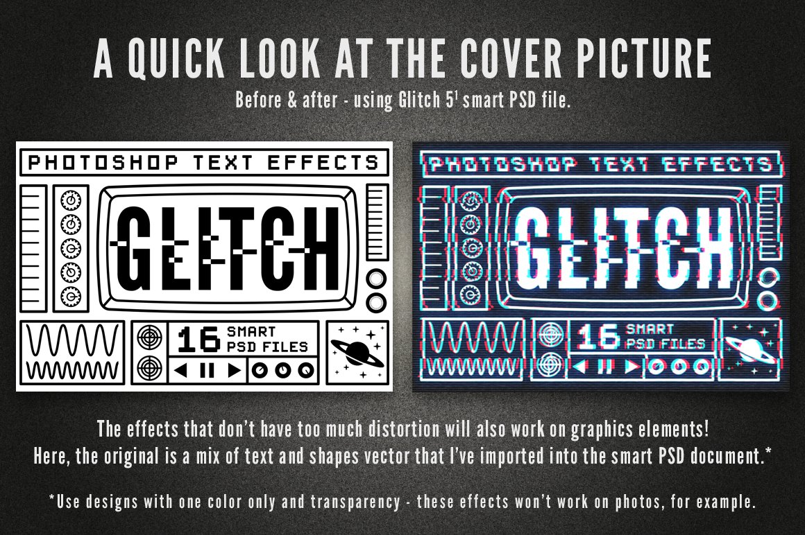 Glitch Text Effects for Photoshop