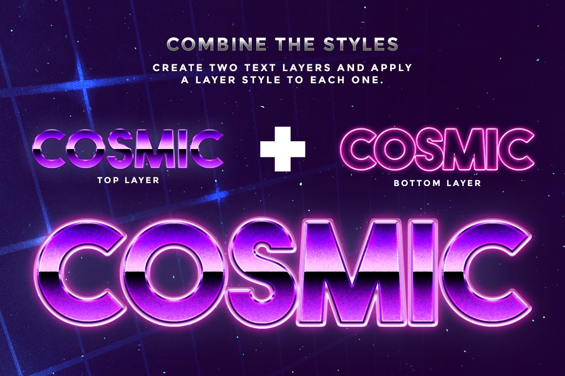 80's Inspired Photoshop Text Effects