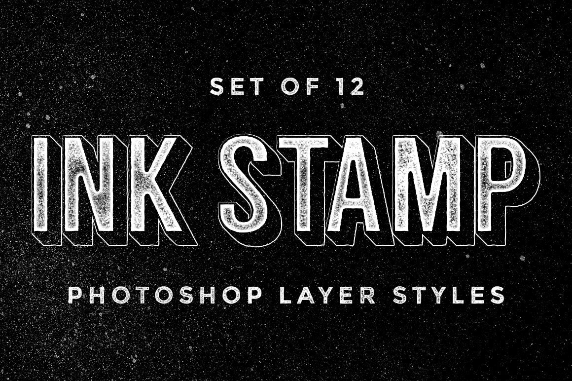 Ink Stamp Photoshop Layer Styles