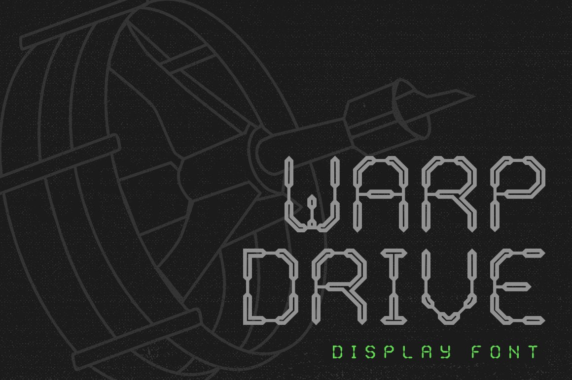 Warp Drive Display Font
