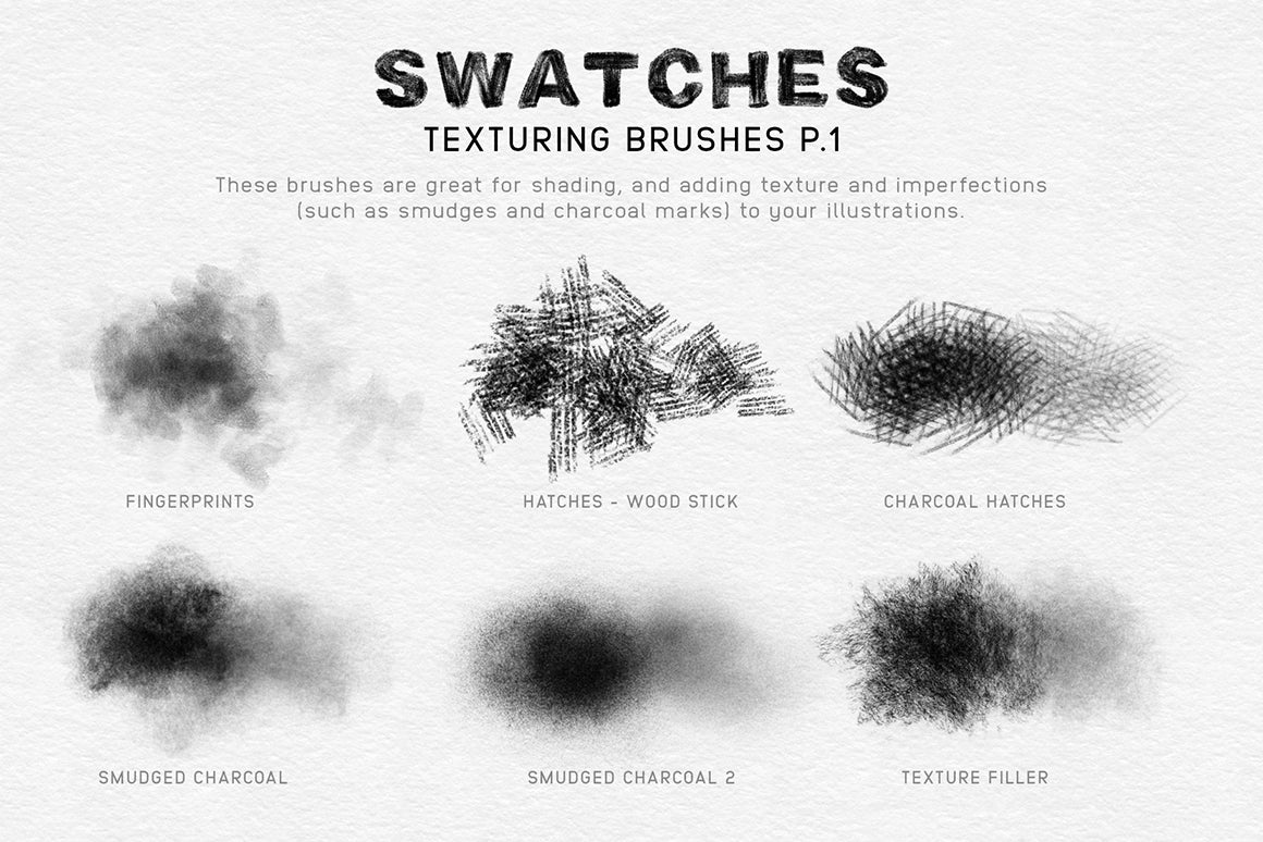 Charcoal Procreate Brushes