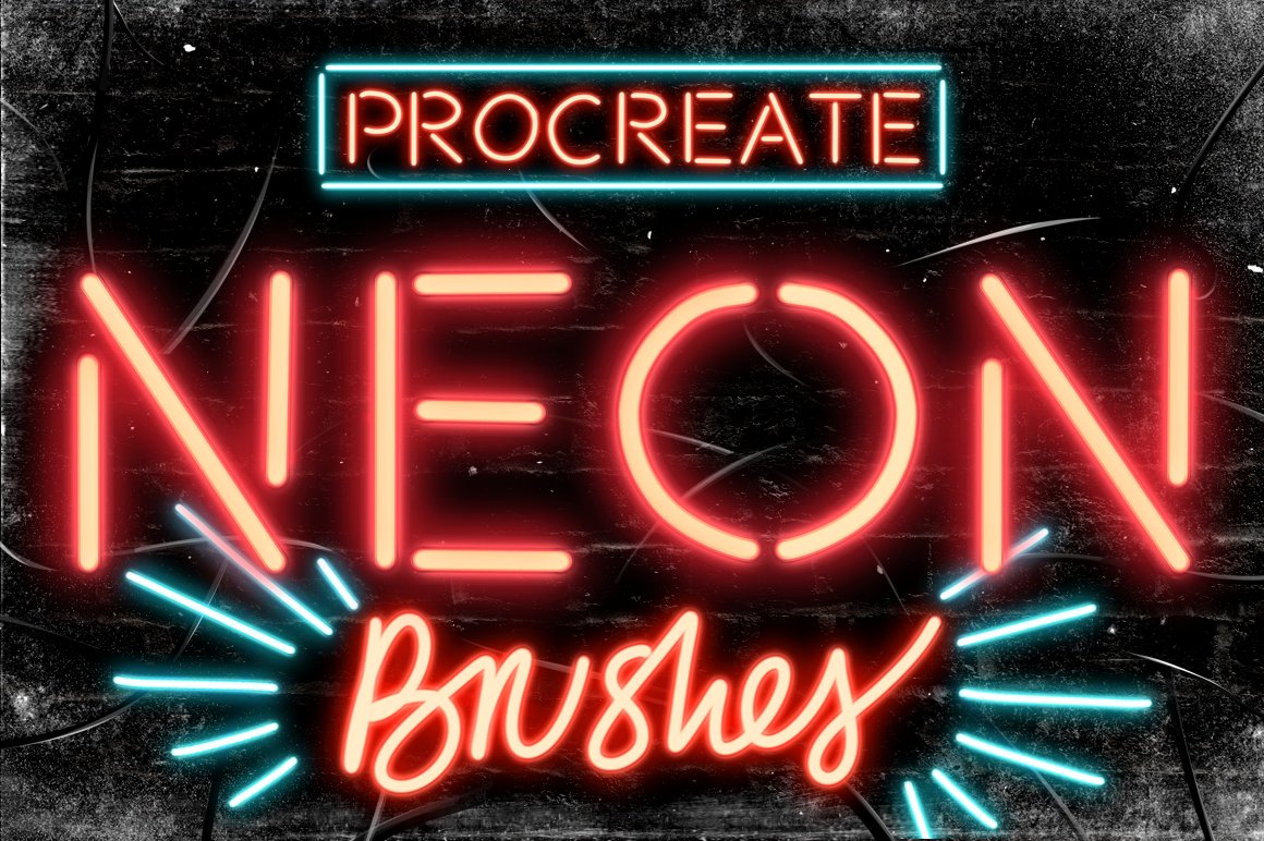 Neon Procreate Brushes
