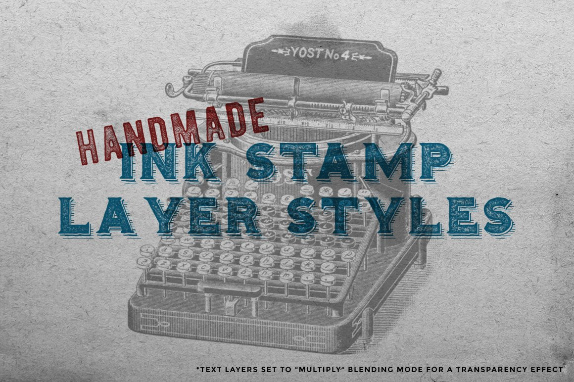 Ink Stamp Photoshop Layer Styles