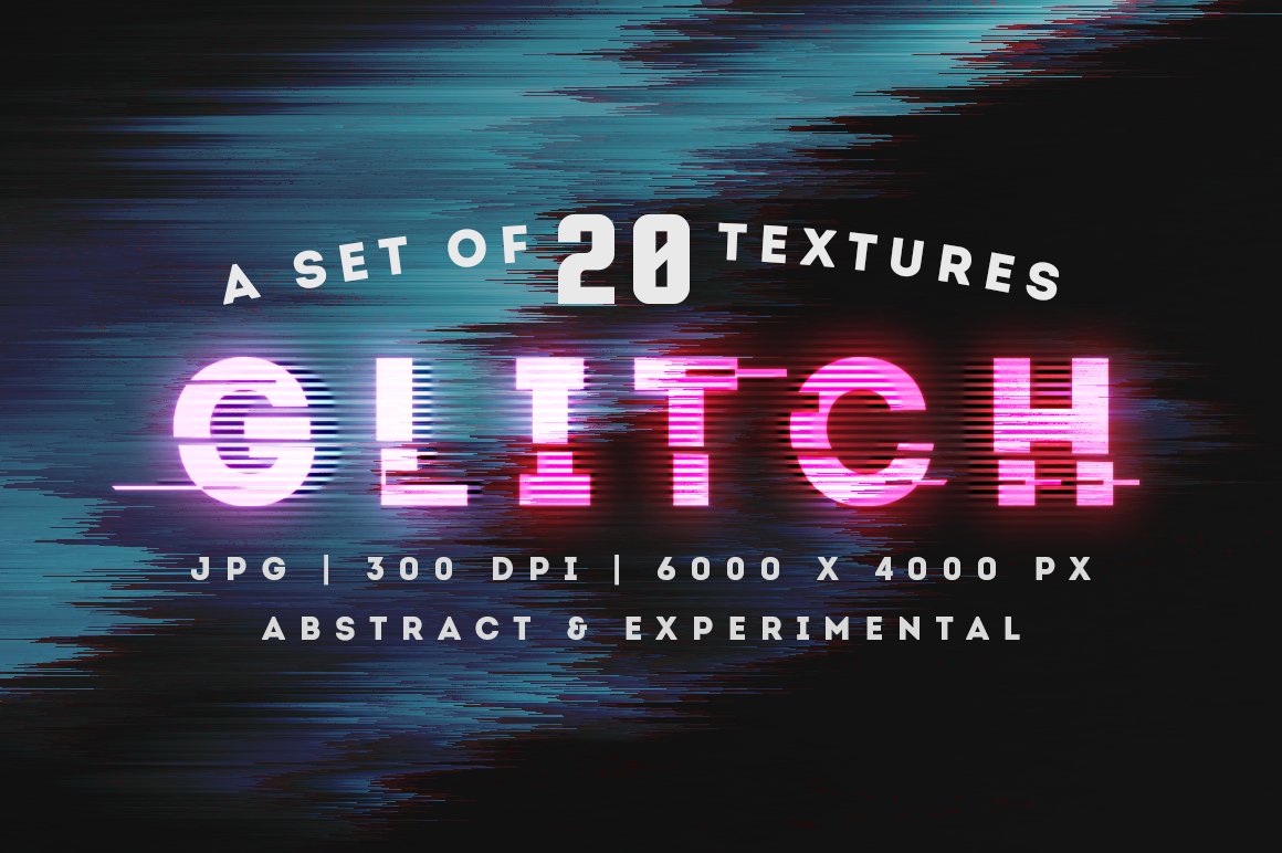 Abstract Glitch Background Textures