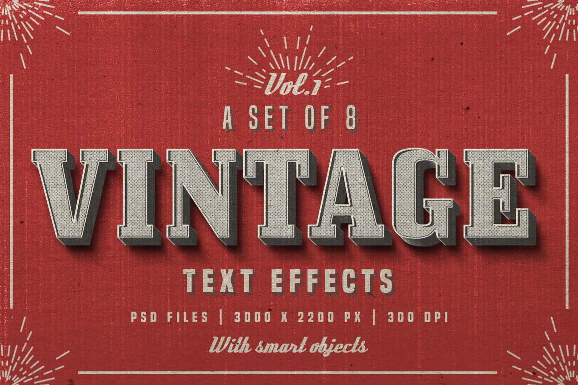 Vintage Photoshop Text Effects