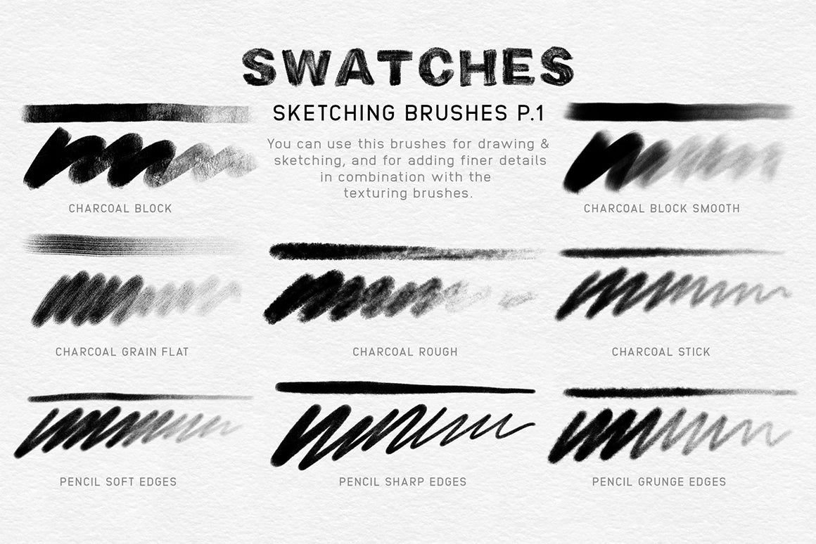 Charcoal Procreate Brushes