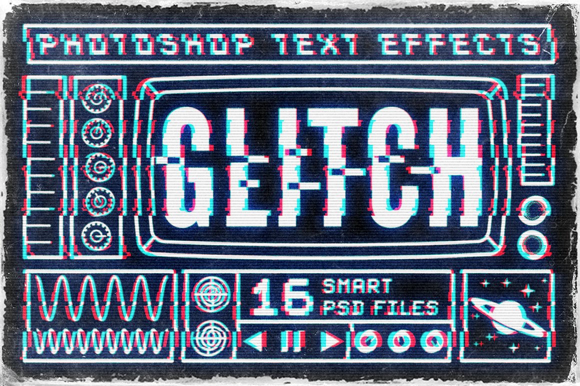 Glitch Text Effects for Photoshop