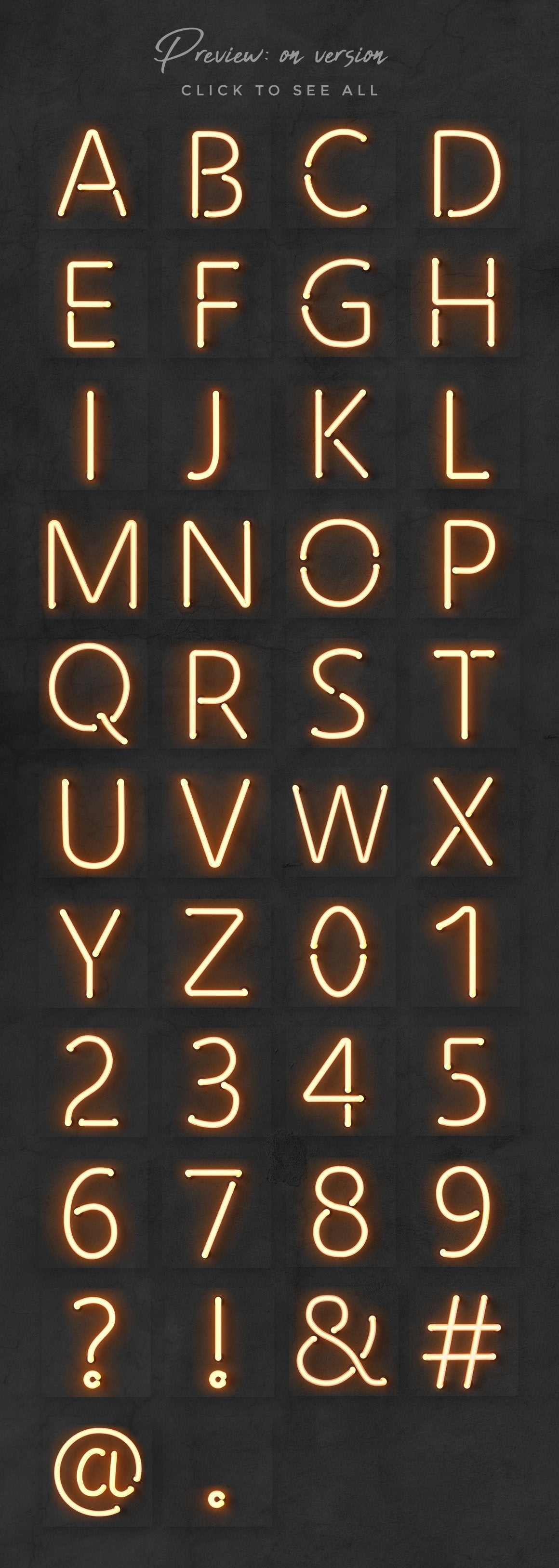 Neon Alphabet Kit