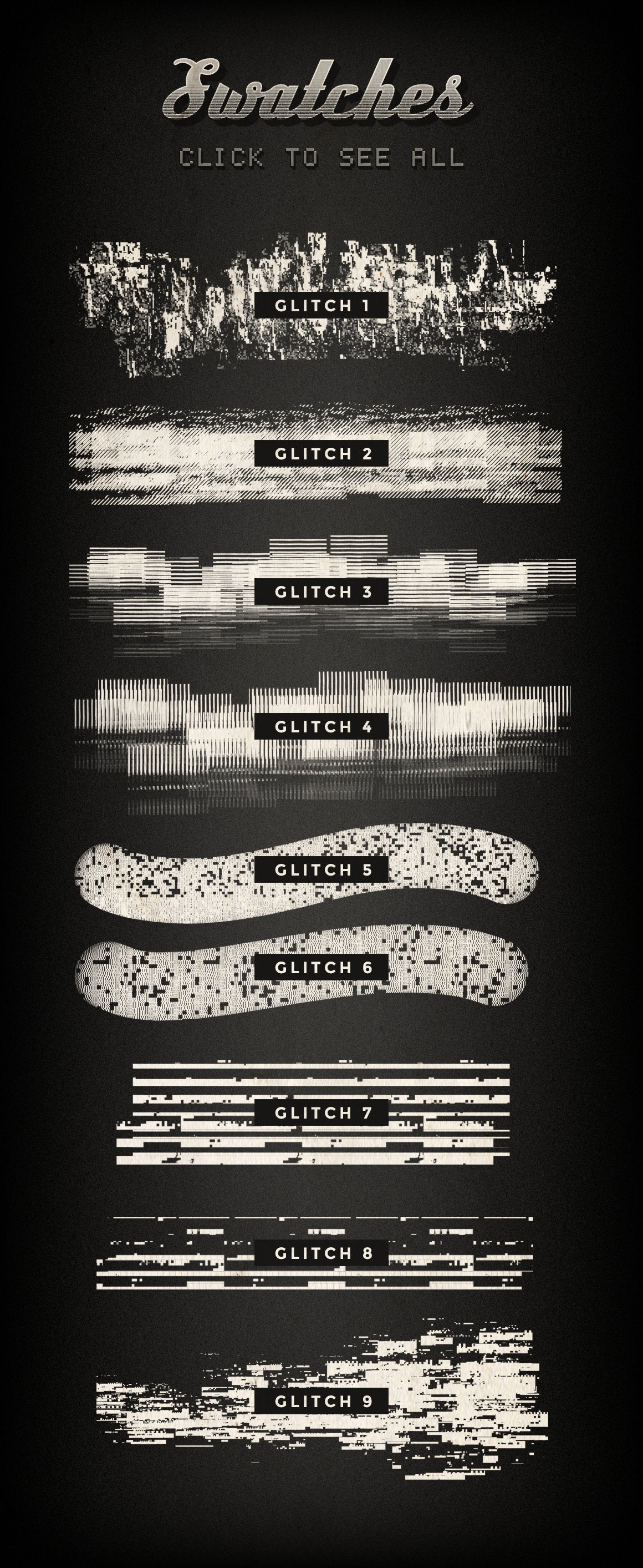 Glitch Procreate Brushes